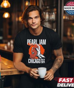 Pearl Jam Chicago,Illinois Tour Aug 29,2024 Wrigley Field Stadium shirt