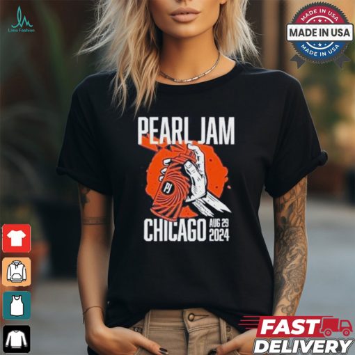 Pearl Jam Chicago,Illinois Tour Aug 29,2024 Wrigley Field Stadium shirt