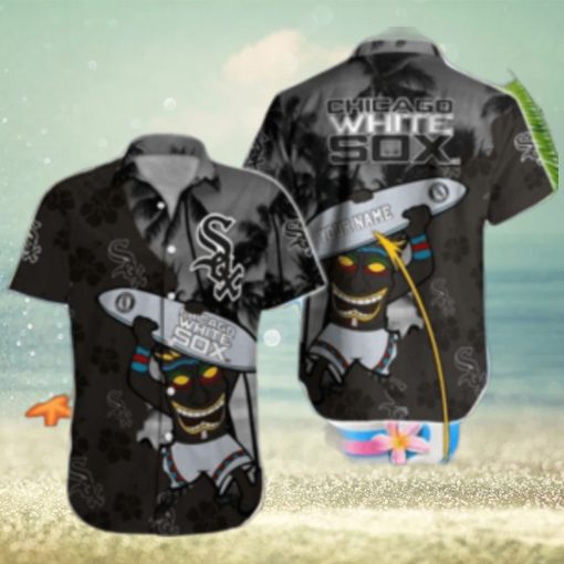 Personalized Chicago White Sox Tiki Fun Tropical Hawaiian Shirt