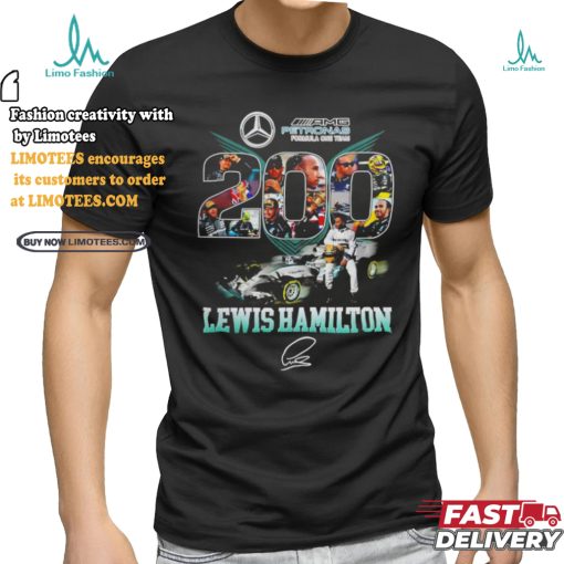 Petronas Pormula One Team 200 Lewis Hamilton Signature Shirt