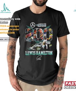 Petronas Pormula One Team 200 Lewis Hamilton Signature Shirt