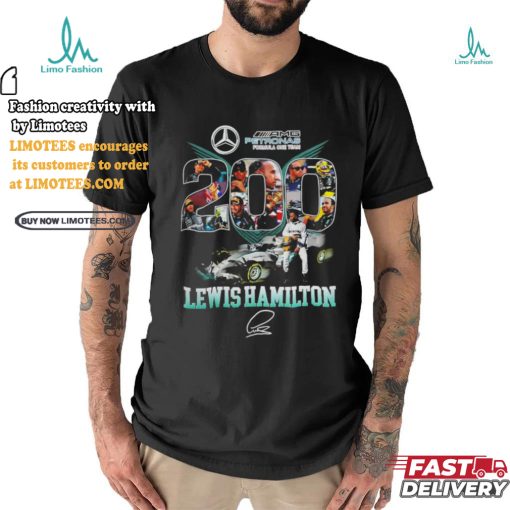 Petronas Pormula One Team 200 Lewis Hamilton Signature Shirt