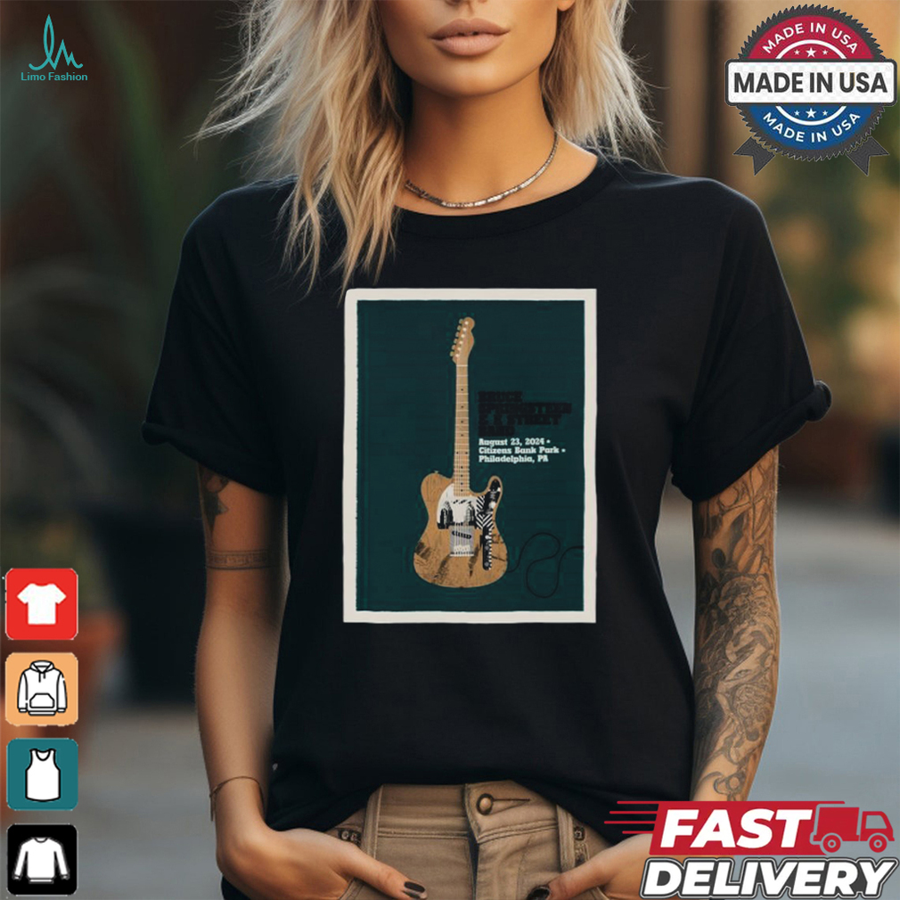 Philadelphia 23rd August Bruce Springsteen and E Street Band World Tour 2024 Poster shirt Philadelphia 23rd August Bruce Springsteen and E Street Band World Tour 2024 Poster shirt