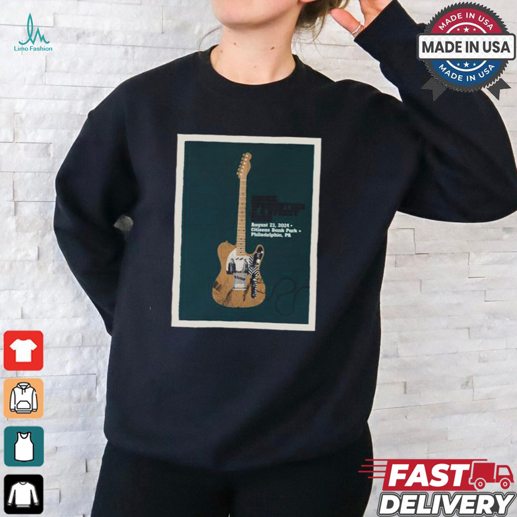 Philadelphia 23rd August Bruce Springsteen and E Street Band World Tour 2024 Poster shirt Philadelphia 23rd August Bruce Springsteen and E Street Band World Tour 2024 Poster shirt