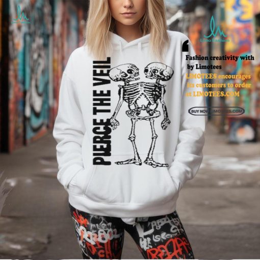 Pierce The Veil Tan Conjoined Skeleton Shirt