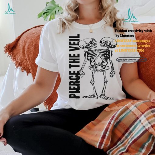 Pierce The Veil Tan Conjoined Skeleton Shirt