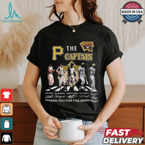 Pittsburgh Pirates All Time The Captains Thank You For The Memories Abbey Road Signatures 2024 Shirt