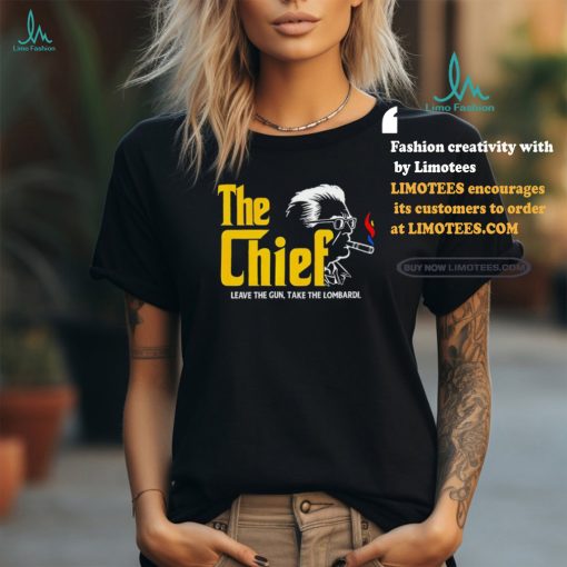 Pittsburgh Steelers Art Rooney the Chief leave the gun take the Lombardi Godfather Logo Parody Shirt