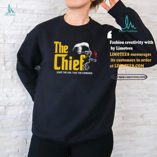 Pittsburgh Steelers Art Rooney the Chief leave the gun take the Lombardi Godfather Logo Parody Shirt