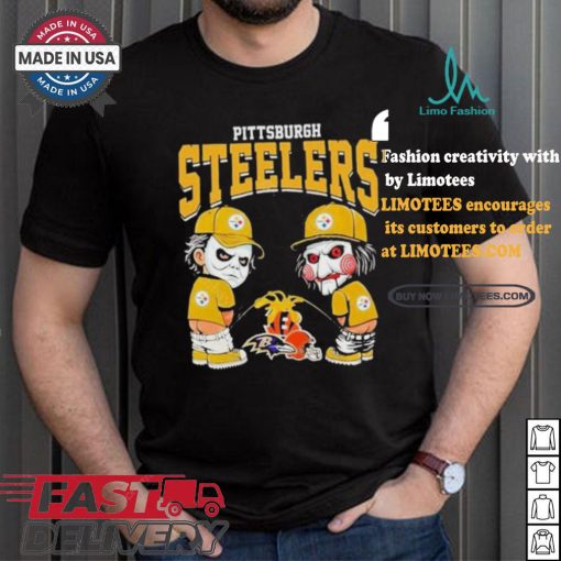 Pittsburgh Steelers NFL Halloween Peeing Funny Shirt
