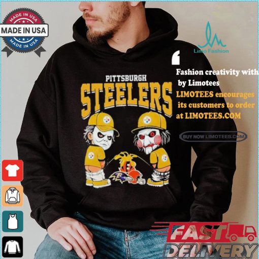 Pittsburgh Steelers NFL Halloween Peeing Funny Shirt