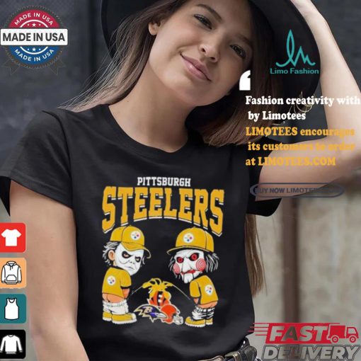 Pittsburgh Steelers NFL Halloween Peeing Funny Shirt