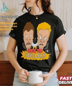 Pittsburgh Steelers NFL x Homage x Beavis and Butt Head Unisex Tri Blend T Shirt