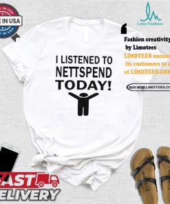 Pluggnb Lounge Merch I Listened To Nettspend Today Shirt