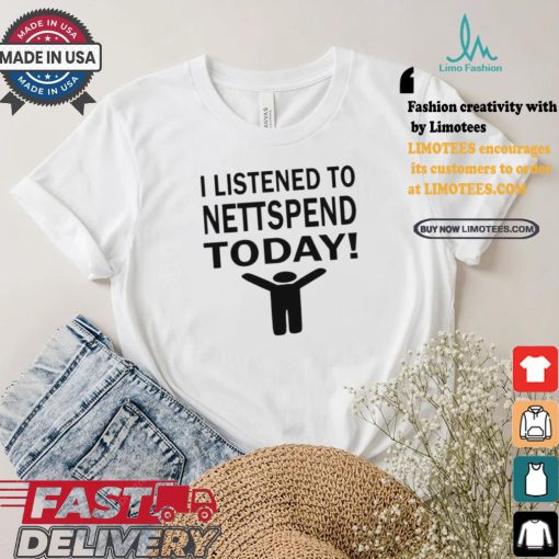 Pluggnb Lounge Merch I Listened To Nettspend Today Shirt
