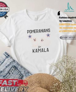 Pomeranians For Kamala Cute Dog Harris For The The 47th American President T shirt