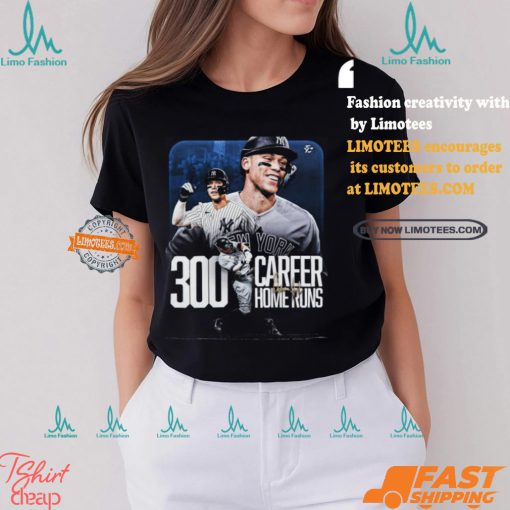 Poster 300 Career Home Runs Aaron Judge New York Yankees signature t shirt