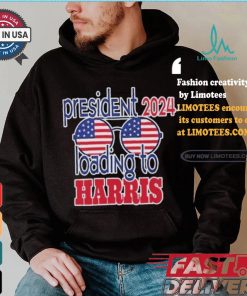 President 2024 Loading to Harris america glasses harris walz T shirt