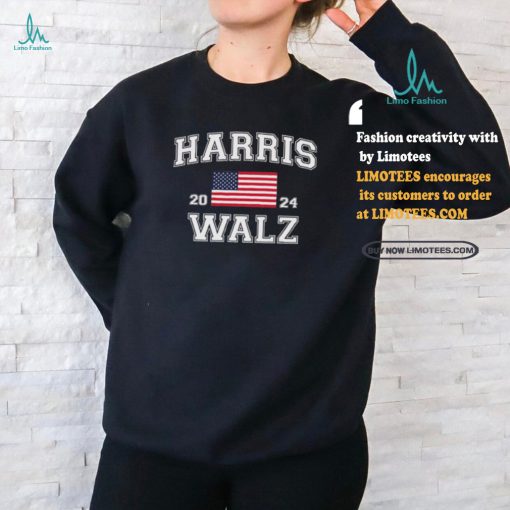 President Harris Walz 2024 American Flag shirt
