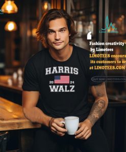 President Harris Walz 2024 American Flag shirt
