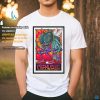 Sea Blue Sugar Skull With Flowers T Shirt