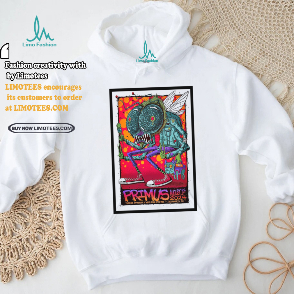 Primus Tour In Indianapolis IN On August 1 2024 Poster shirt Primus Tour In Indianapolis IN On August 1 2024 Poster shirt