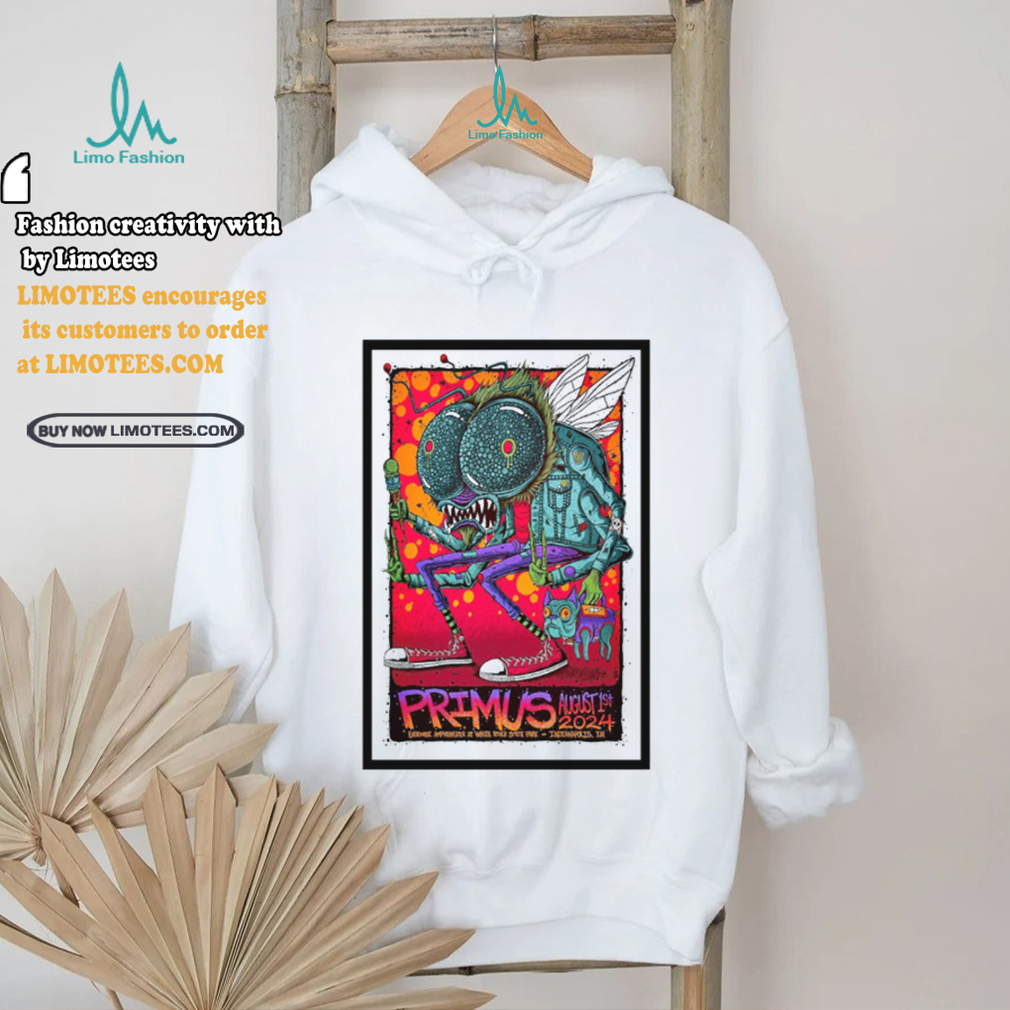 Primus Tour In Indianapolis IN On August 1 2024 Poster shirt Primus Tour In Indianapolis IN On August 1 2024 Poster shirt