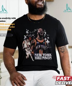 PrintNest Jalen Brunson 2024 Signature T Shirt