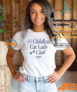 Proud Member Of The Childless Cat Lady Club Shirt
