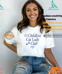 Proud Member Of The Childless Cat Lady Club Shirt