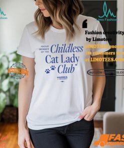 Proud Member Of The Childless Cat Lady Club Shirt
