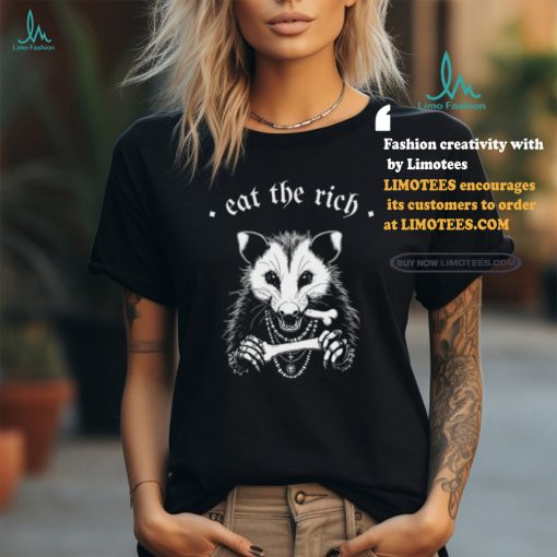 Punk With A Camera Merch Eat The Rich Possum Anti Fascist Shirt