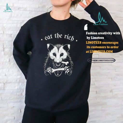 Punk With A Camera Merch Eat The Rich Possum Anti Fascist Shirt