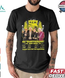 REM Out Of Time 45th Anniversary 1980 2025 Thank You For The Memories Signatures Shirt