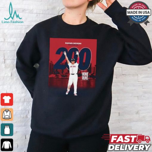 Rafael Devers Boston Red Sox 200 Home Run With the Club shirt