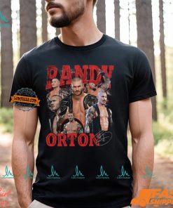 Randy Orton Six Pose Red Logo T shirt