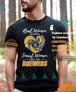 Real Women Love Baseball Smart Women Love The Brewers Shirt