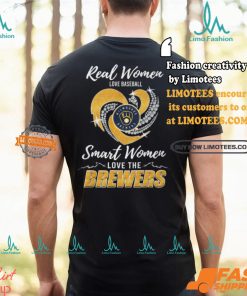 Real Women Love Baseball Smart Women Love The Brewers Shirt