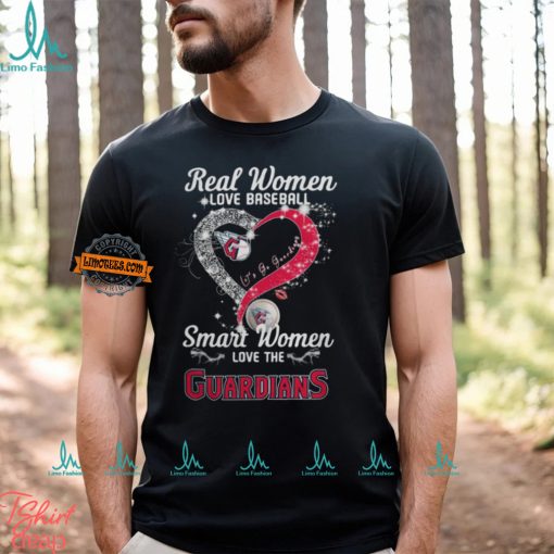 Real Women Love Baseball Smart Women Love The Cleveland Guardians Let’s Go Guardians 2024 Shirt
