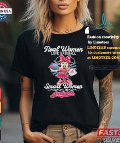 Real Women Love Baseball Smart Women Love The Cleveland Guardians x Mickey Mouse T Shirt