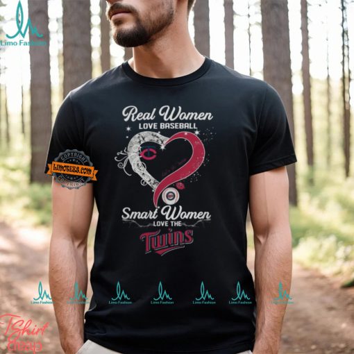 Real Women Love Baseball Smart Women Love The Minnesota Twins Let’s Go Twins 2024 Shirts
