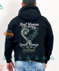 Real Women Love Baseball Smart Women Love The Oakland Athletics Let’s Go Oakland 2024 Shirts