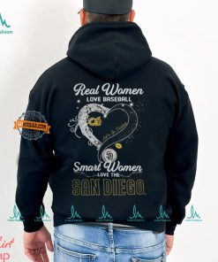 Real Women Love Baseball Smart Women Love The San Diego Padres Let’s Go Padres 2024 Shirts
