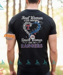 Real Women Love Baseball Smart Women Love The Texas Rangers Let’s Go Rangers 2024 Shirt