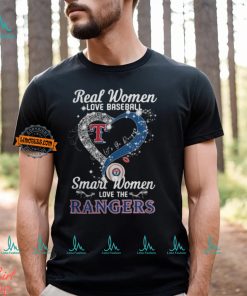 Real Women Love Baseball Smart Women Love The Texas Rangers Let’s Go Rangers 2024 Shirt