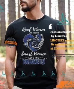 Real Women Love Baseball Smart Women Love The Yankees Shirt