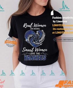 Real Women Love Baseball Smart Women Love The Yankees Shirt