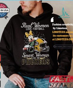 Real Women Love Football Smart Women Love The Packers Mickey Shirt