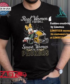 Real Women Love Football Smart Women Love The Packers Mickey Shirt