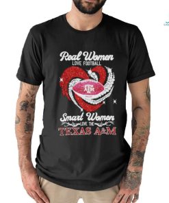 Real Women Love Football Smart Women Love The Texas A&M Aggies Shirt